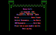 Memory Castle for IBM PC/Compatibles - Title and credits screen.