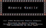 Memory Castle for IBM PC/Compatibles - Title screen.