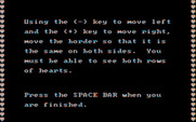 Memory Castle for IBM PC/Compatibles - The game gives you the opportunity to adjust the screen position.