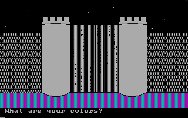 Memory Castle IBM PC/Compatibles Screenshot: Game start.