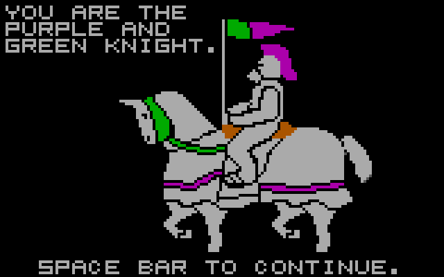 Memory Castle IBM PC/Compatibles Screenshot: Remember these colors, you'll need them later...