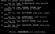 Memory Castle for IBM PC/Compatibles - Here's your assignment...