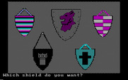 Memory Castle for IBM PC/Compatibles - Which shield do you want?