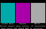 Memory Castle for IBM PC/Compatibles - Adjust your display colors as needed...