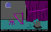 Memory Castle for IBM PC/Compatibles - The music room...you need to play an instrument...which one?