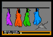 Memory Castle for Apple II - Do you recal which cloak you need?