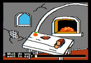 Memory Castle for Apple II - Visiting the kitchen.