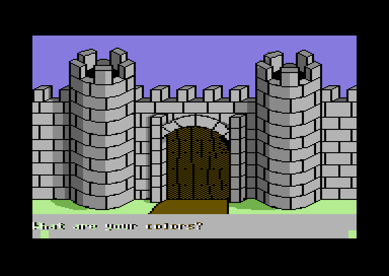 Memory Castle Commodore 64 Screenshot: Game start.