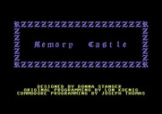 Memory Castle for Commodore 64 - Title screen.