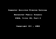 Memory Castle for Commodore 64 - Copyright screen.