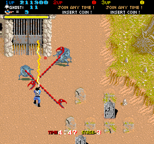 Real Ghostbusters, The Arcade Screenshot: Here's the end of this level...