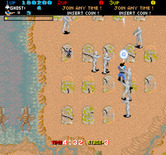 Real Ghostbusters, The for Arcade - This graveyard has numerous ghosts appearing!