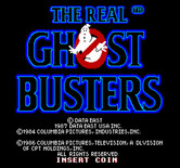 Real Ghostbusters, The for Arcade - Title screen.