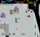 Real Ghostbusters, The for Arcade - Firing at an opponent...