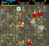 Real Ghostbusters, The for Arcade - Under attack from all directions...