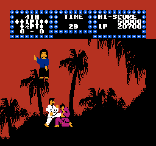 Karate Champ NES / Famicom Screenshot: Next fight in progress...