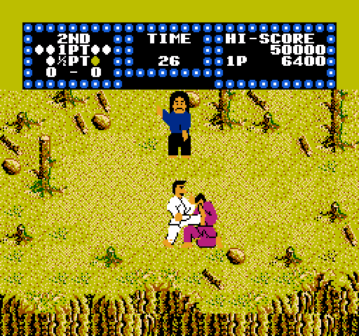 Karate Champ NES / Famicom Screenshot: Fight in progress...