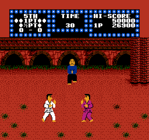 Karate Champ NES / Famicom Screenshot: Fight begins.