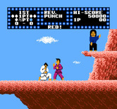 Karate Champ for NES / Famicom - Point, red player!