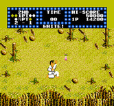 Karate Champ for NES / Famicom - Dodge or hit objects tossed at you in the bonus round.