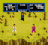Karate Champ for NES / Famicom - Beginning the second round.