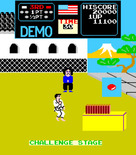 Karate Champ for Arcade - Challenge stage.
