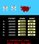 Karate Champ for Arcade - High scores.