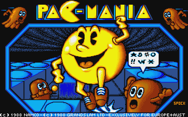 Pac-Mania Atari ST Screenshot: Title screen.