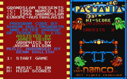 Pac-Mania for Atari ST - Game credits and options.