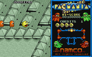 Pac-Mania for Atari ST - Eating dots in the desert.