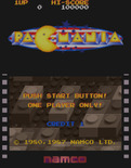 Pac-Mania for Arcade - Press start button to begin.