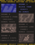 Pac-Mania for Arcade - Choose a starting difficulty level.