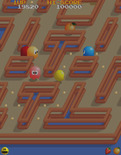 Pac-Mania for Arcade - There's a bonus fruit! Can I reach it safely for a few bonus points?