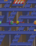 Pac-Mania for Arcade - Game attract mode.