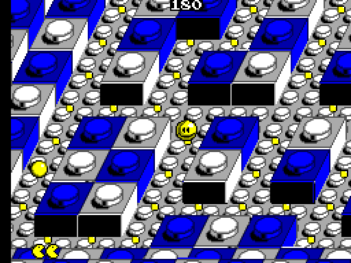Pac-Mania Sega Master System Screenshot: Game start.
