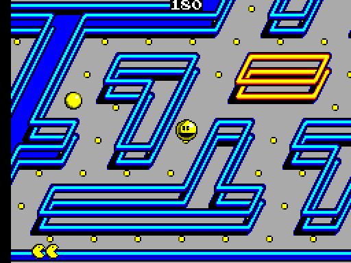 Pac-Mania Sega Master System Screenshot: Game start.