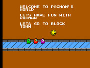 Pac-Mania for Sega Master System - Heading off to Block Town...