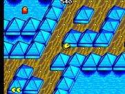 Pac-Mania for Sega Master System - Game start; the ghosts will be in pursuit shortly!