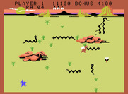 Slither for ColecoVision - Running from the unpredictable snakes...