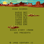 Slither for Arcade - High scores during attract mode.