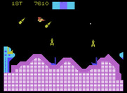 Cosmic Avenger for ColecoVision - Missiles appear from all directions...