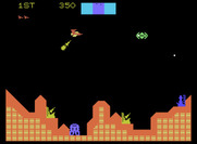 Cosmic Avenger for ColecoVision - Incoming missile! Better get out of the way quick!