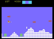 Cosmic Avenger for ColecoVision - Bombs away! Attacks from overhead are in this area...