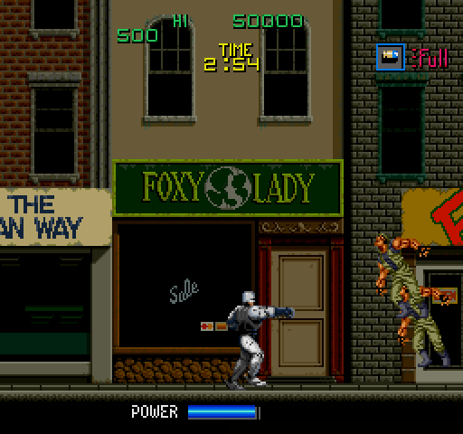 RoboCop Arcade Screenshot: Game start.