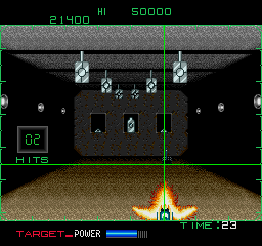 RoboCop Arcade Screenshot: Shooting targets in the bonus round.
