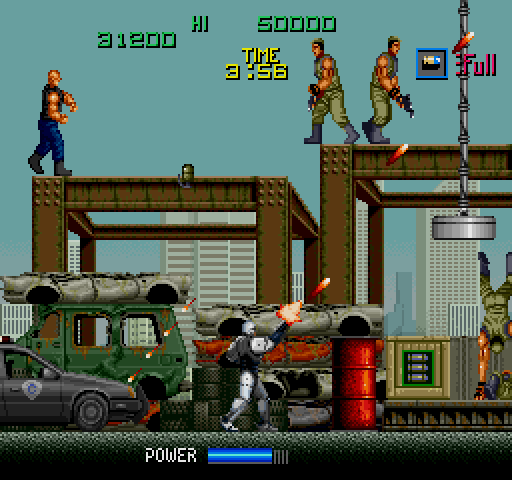 RoboCop Arcade Screenshot: Starting the next level...