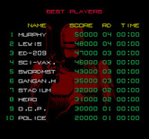RoboCop for Arcade - High scores.