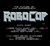 RoboCop for Arcade - Title screen.