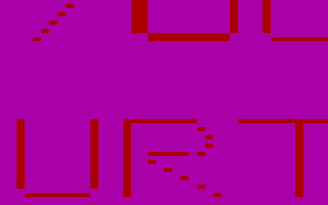 Quest of Yogurt IBM PC/Compatibles Screenshot: Title screen, final part...