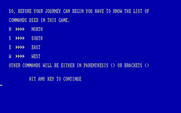 Quest of Yogurt for IBM PC/Compatibles - Some commands you'll need.